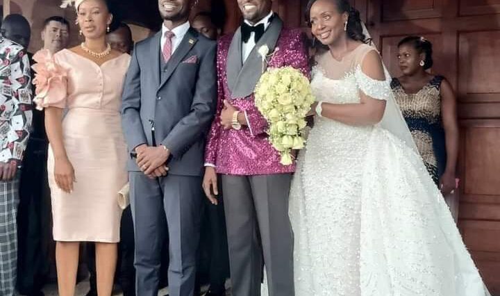 PHOTOS: NUP’s Alex Mufumbiro and wife tie knot in presence of Bobi Wine and Barbie