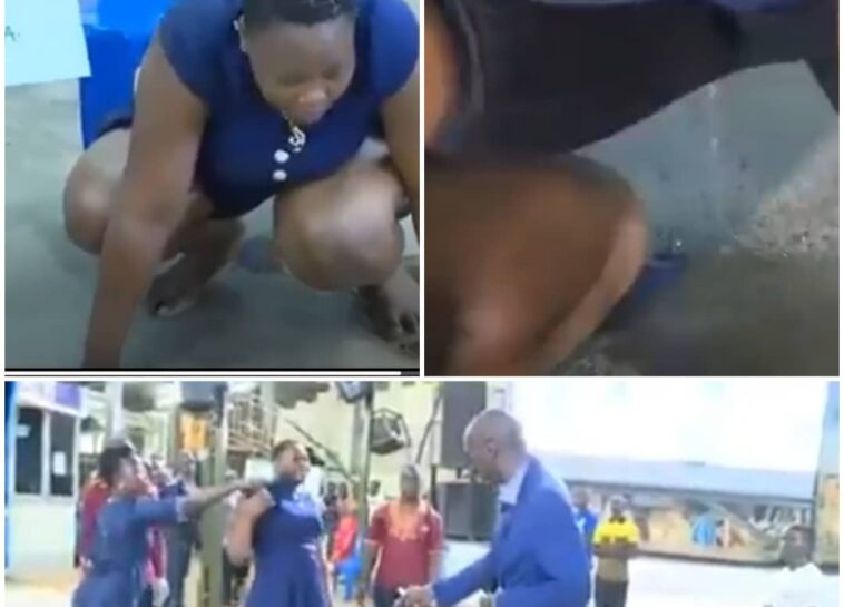 Video: Pastor Kakande miracle healing makes woman uriate in church Video: Pastor Kakande miracle healing makes woman uriate in church