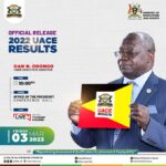 Full List of Results for 2022 UACE results- UNEB indicates brilliant performance