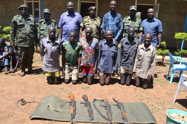Uganda Joint Security Forces Hand Over Turkana Cattle Rustling Suspects to Kenya authority Uganda Joint Security Forces Hand Over Turkana Cattle Rustling Suspects to Kenya authority