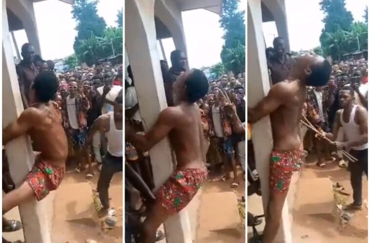 VIDEO: Ugandans punish a homosexual in Kasese before law is passed VIDEO: Ugandans punish a homosexual in Kasese before law is passed