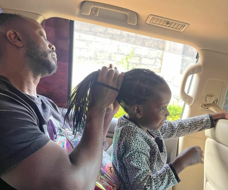 VIDEO: Father duties! Bebe Cool adorably plaits daughters hair VIDEO: Father duties! Bebe Cool adorably plaits daughters hair
