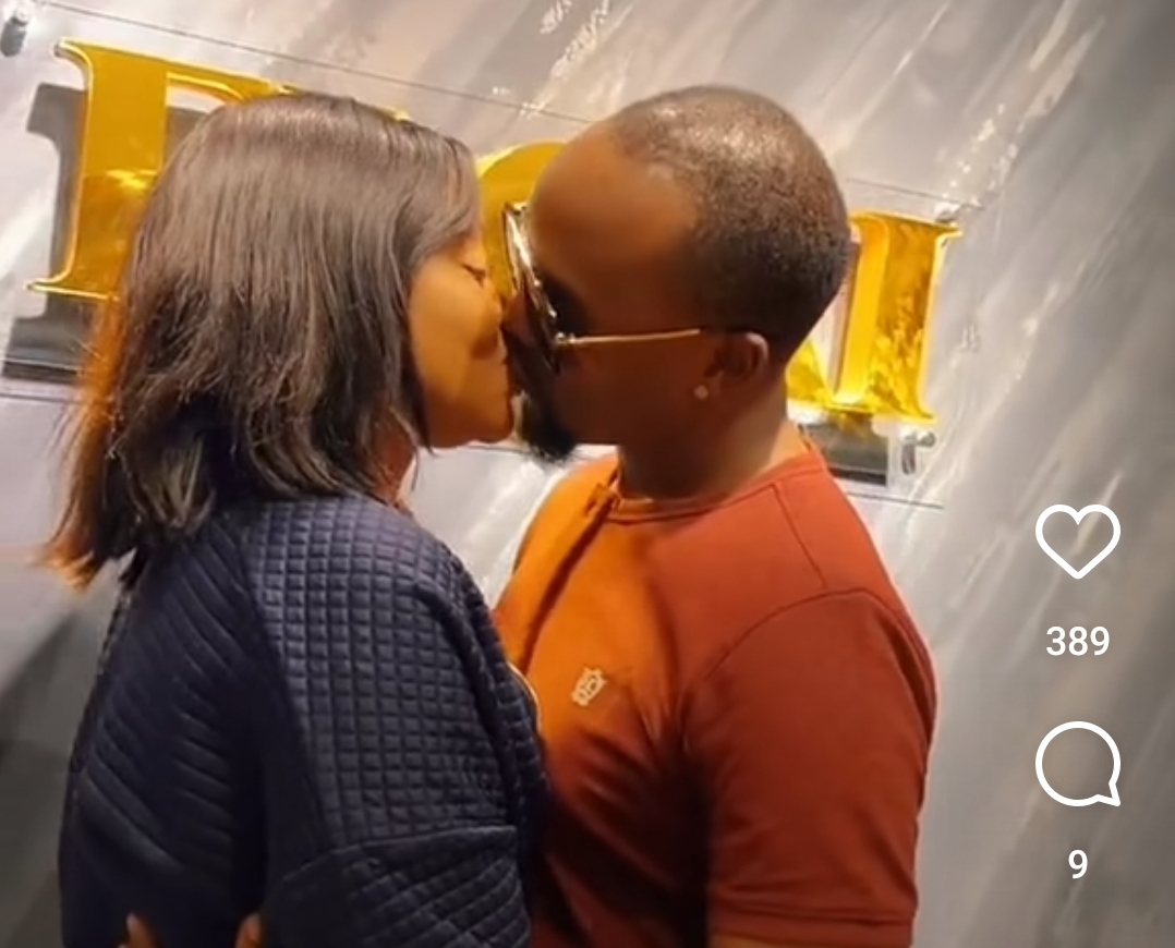 Video: Keeping up with the Bindeebas – Precious Remmie kisses hubby on camera