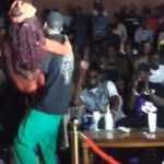 Video: Watch Grenade Official attempt to chew Rachel K on stage Video: Watch Grenade Official attempt to chew Rachel K on stage