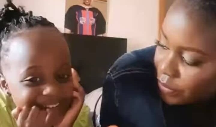 VIDEO: Watch Faridah Nakazibwe on mother duties with Bruno K’s daughter
